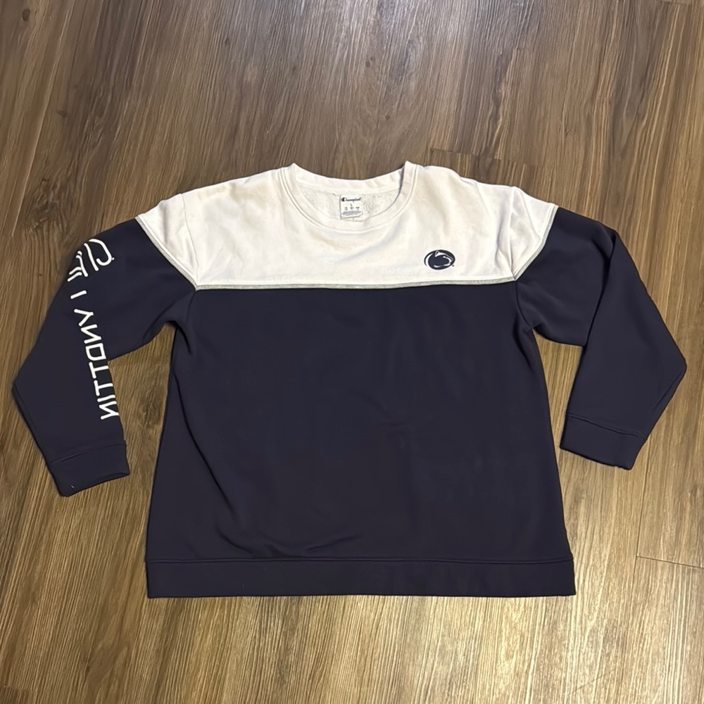 Champion Penn State Navy and White Sweatshirt